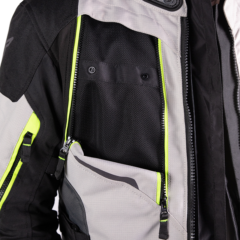 Nordcode Μπουφάν Μηχανής Odyssey CE EN1621-1, Level 2, Light Grey-Fluo Ανδρικό 4 εποχών